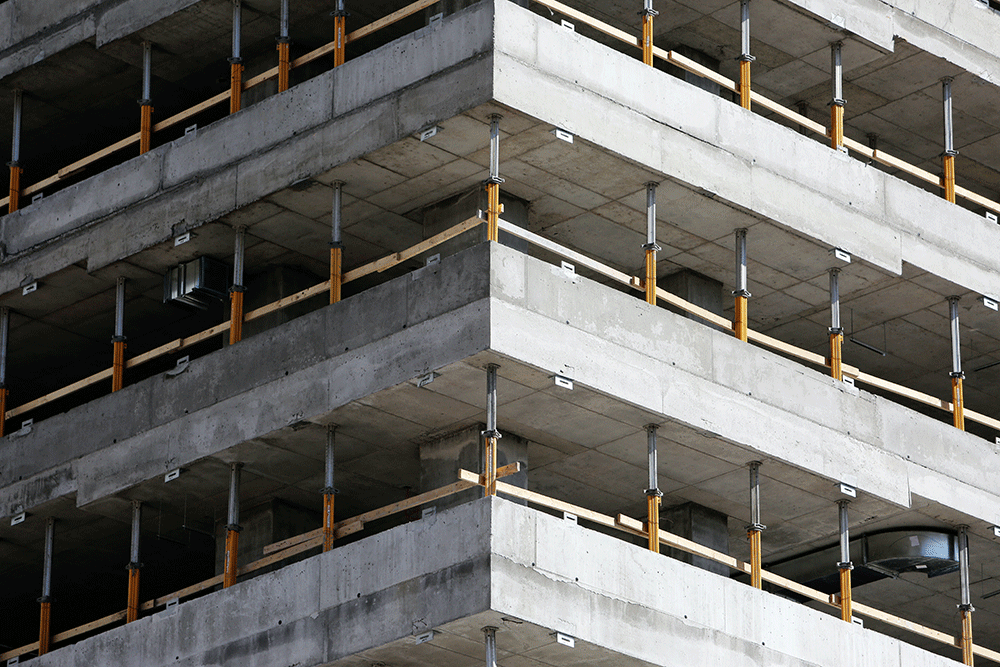 Construction resumes again